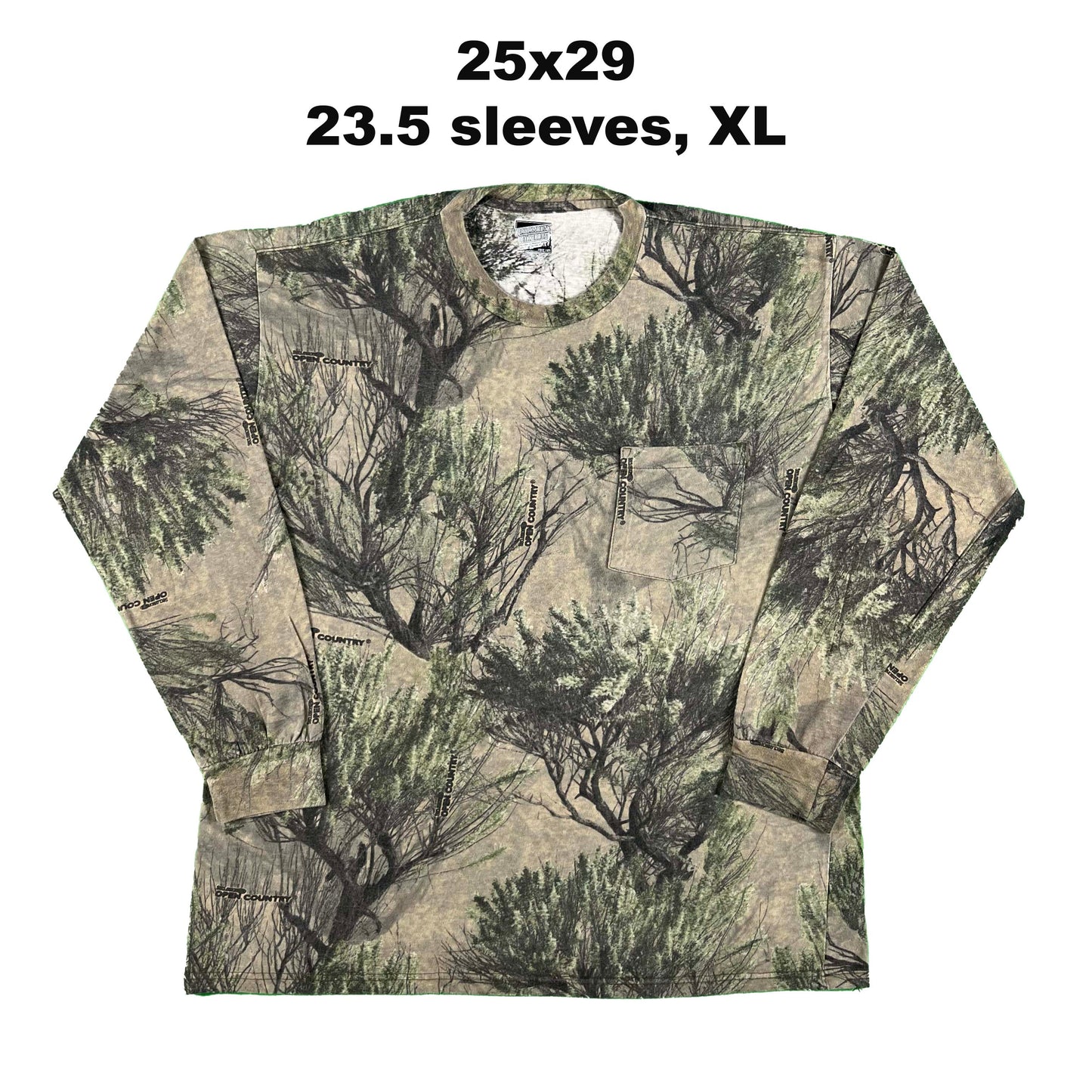 Vintage Blank Camo Long Sleeve Tee- SELECT SHIRT