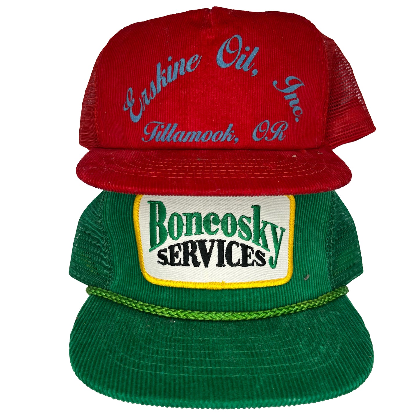 Vintage Handpicked Corduroy Trucker Hat