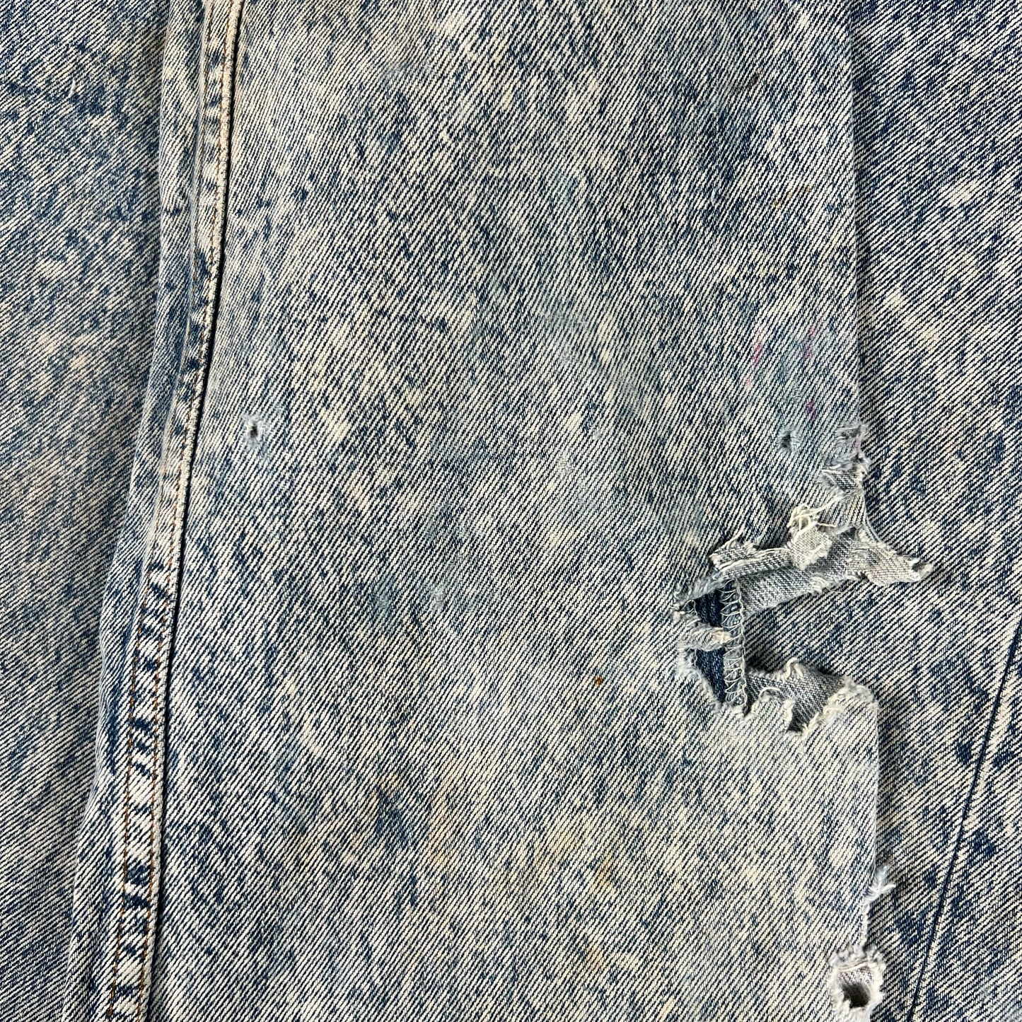 80s Levi's 501 Acid Wash Bitten Denim- 27x32