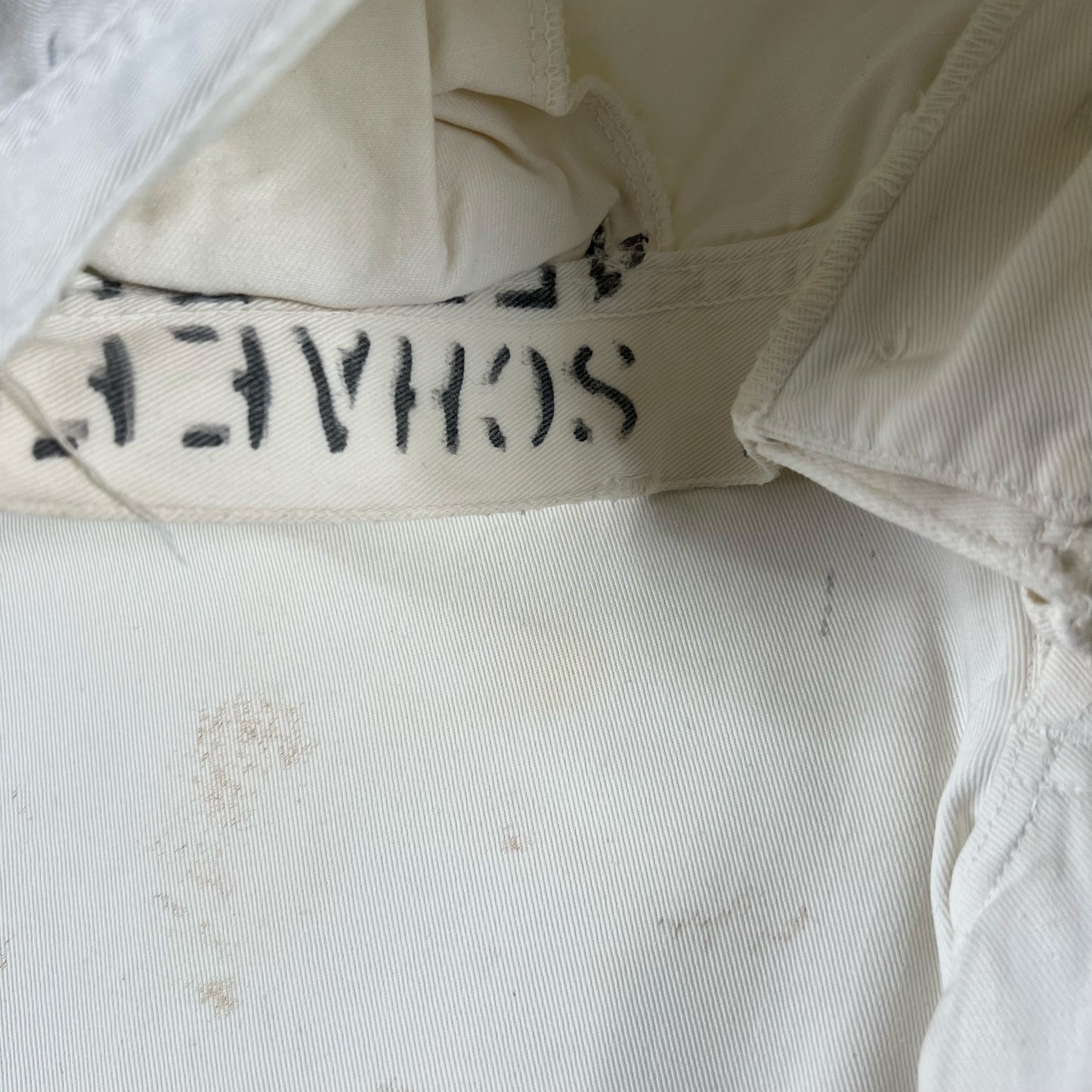 40s White USN Bell Bottom Sailor Pants- 27x28