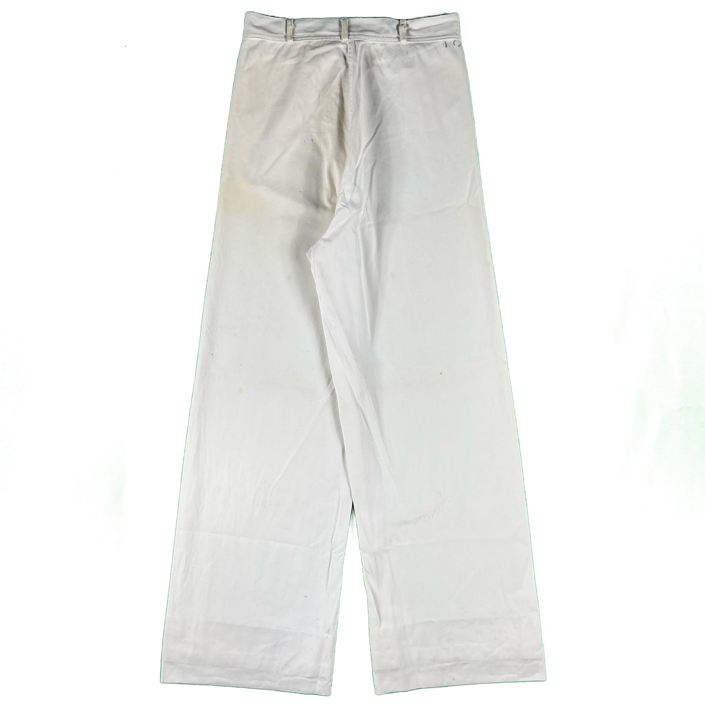 40s White USN Bell Bottom Sailor Pants- 27x28