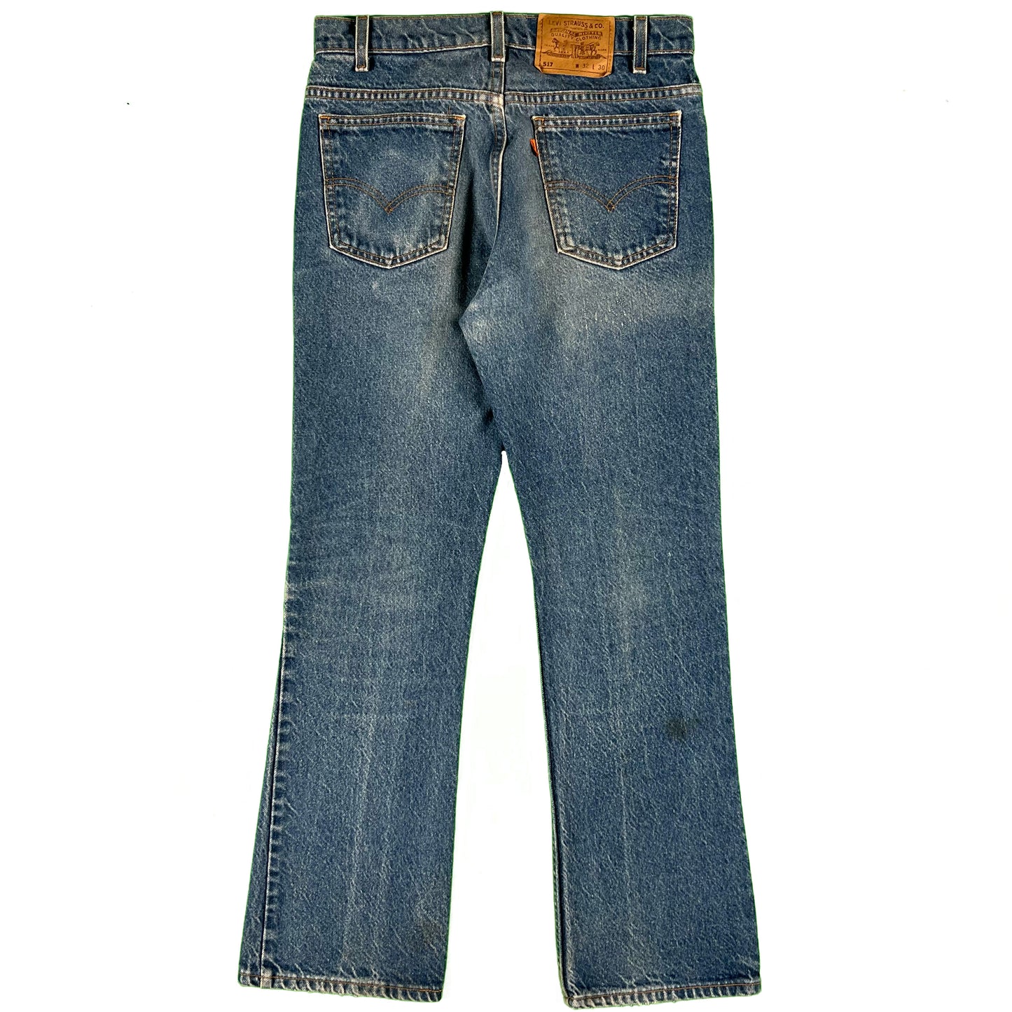80s Levi's 517 Orange Tab Denim- 30x29.5