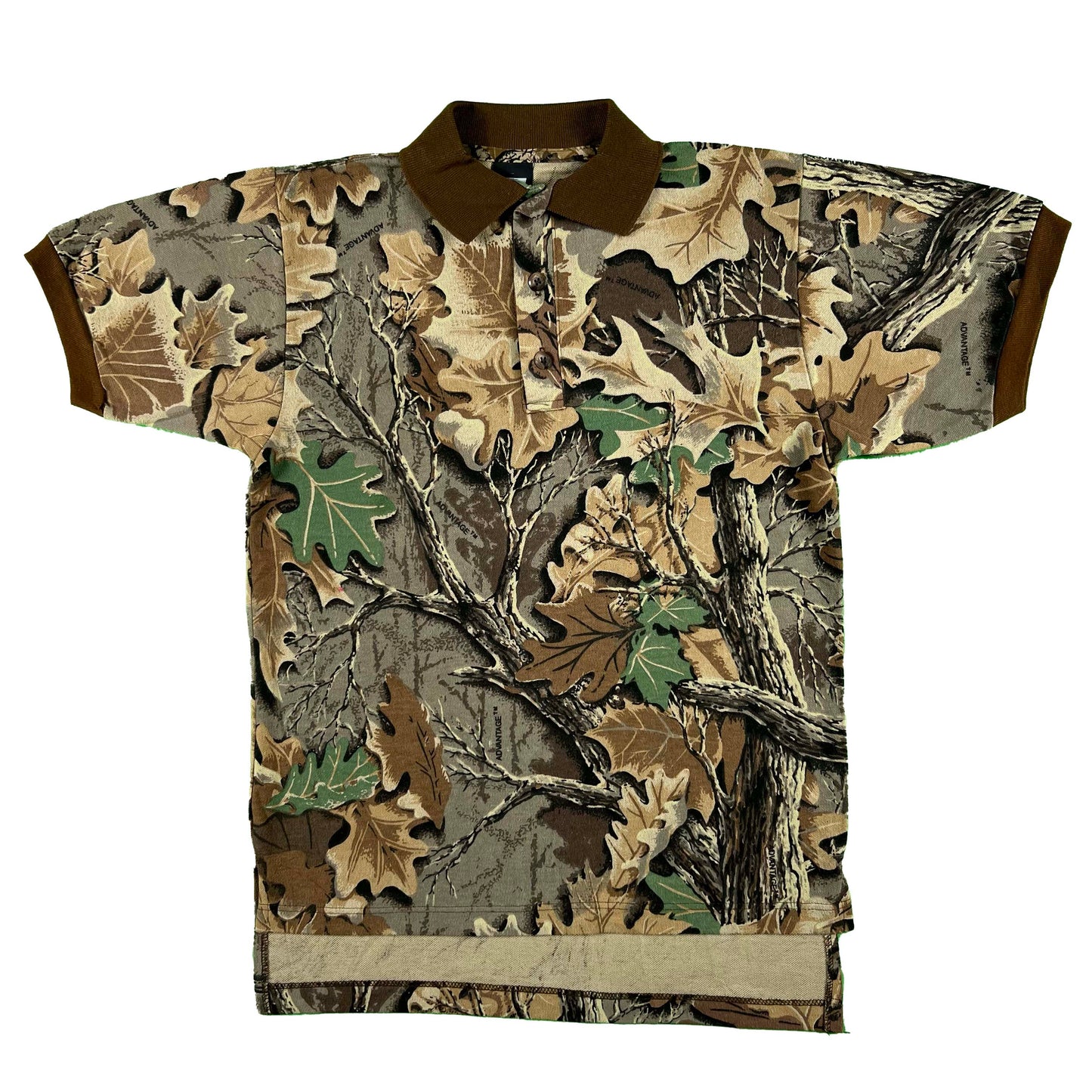 80s Camo Polo Shirt- S
