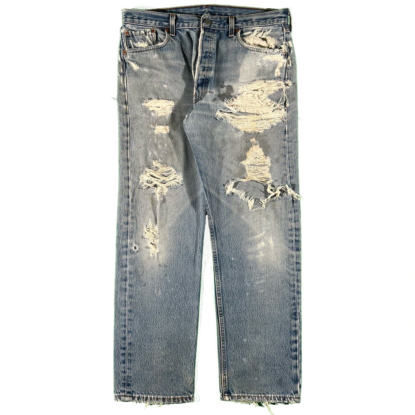 90s Thrashed Levi's 501s- 34x29