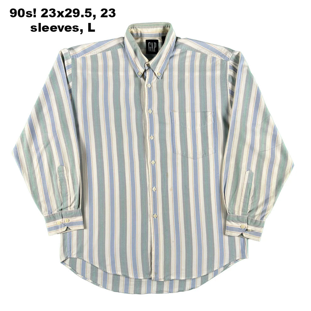 Vintage Gap 100% Cotton Button Up Shirts- SELECT SHIRT