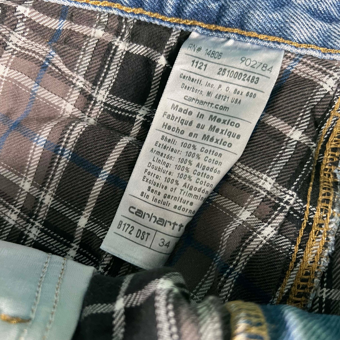 Carhartt Flannel Lined Denim- 34x29