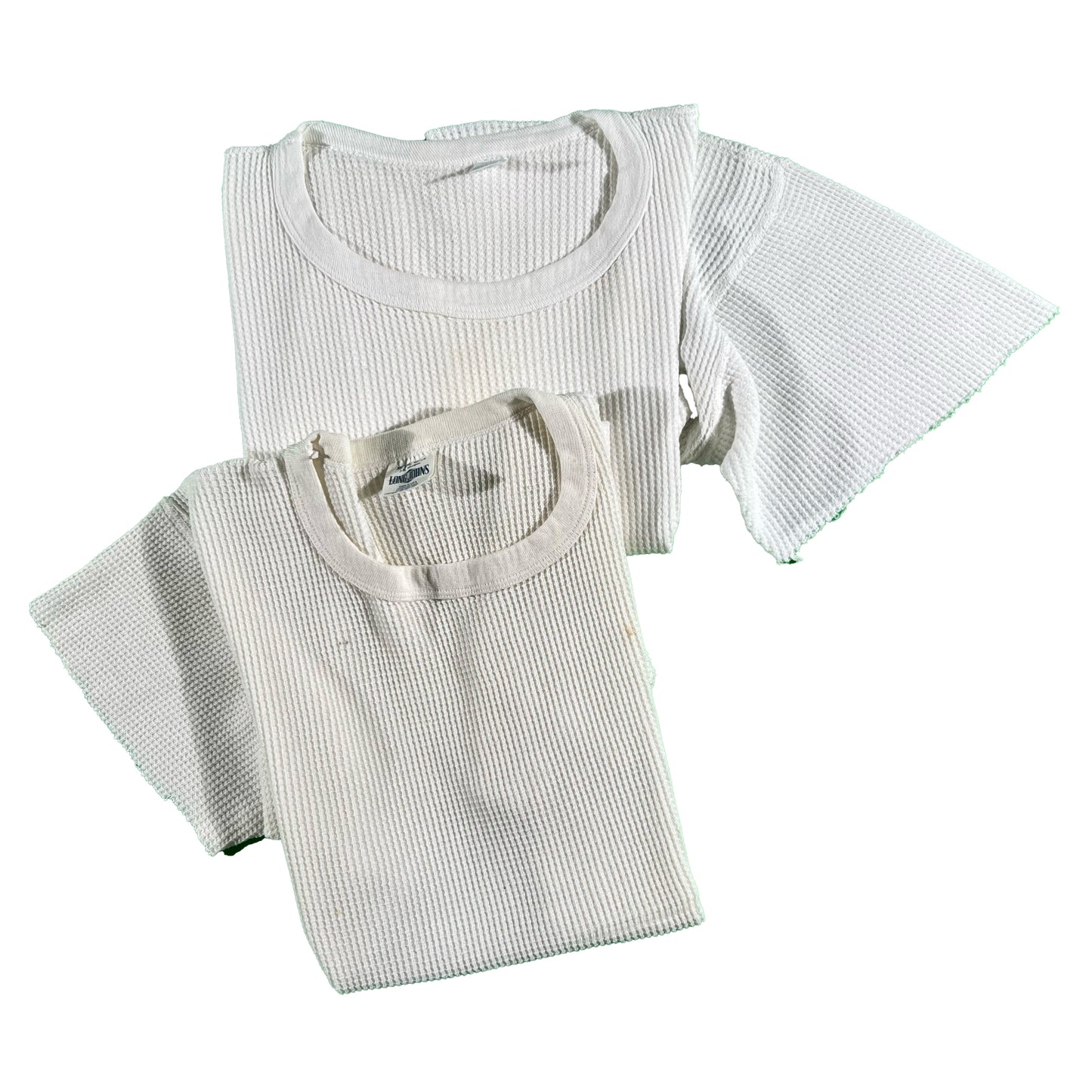 Vintage Boxy Short Sleeve Waffle Knit Thermal- SELECT SIZE