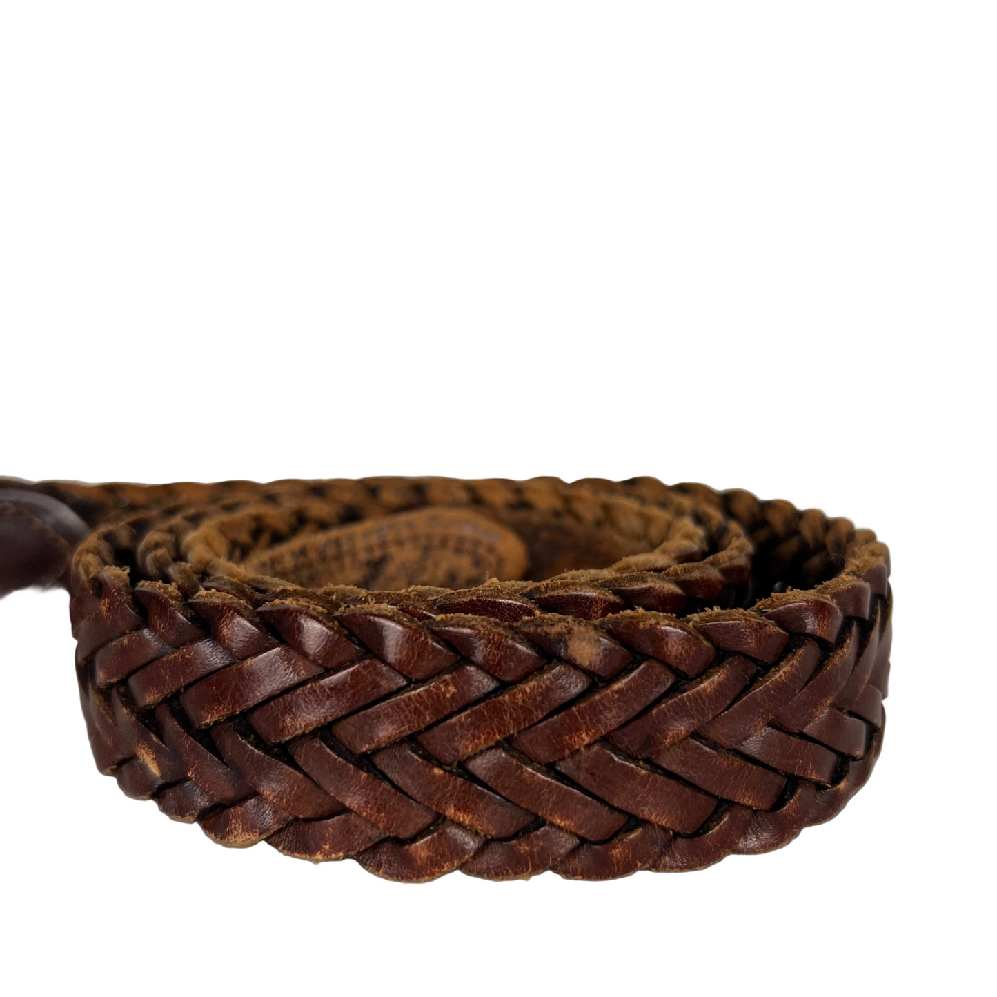 00s L.L. Bean Braided Leather Belt- 40"-42"