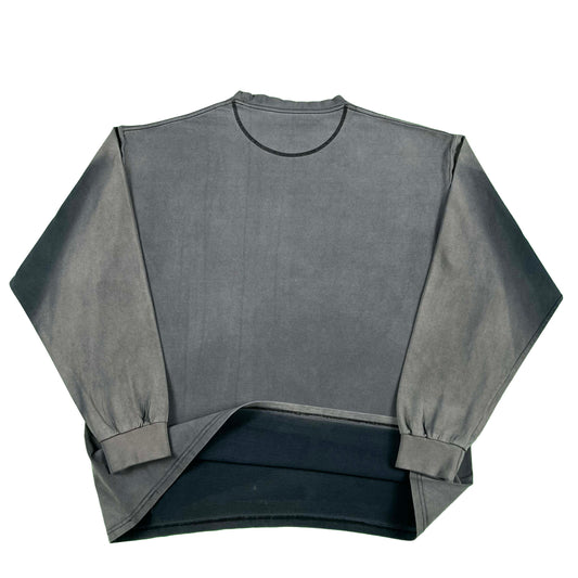 Super Sun Faded Black Russell Long Sleeve Tee- XL