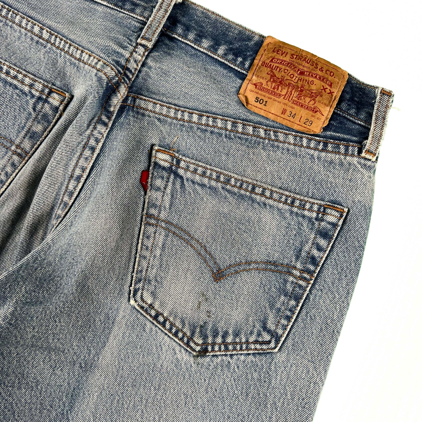 90s Perfectly Worn Levi's 501 Denim- 32x28