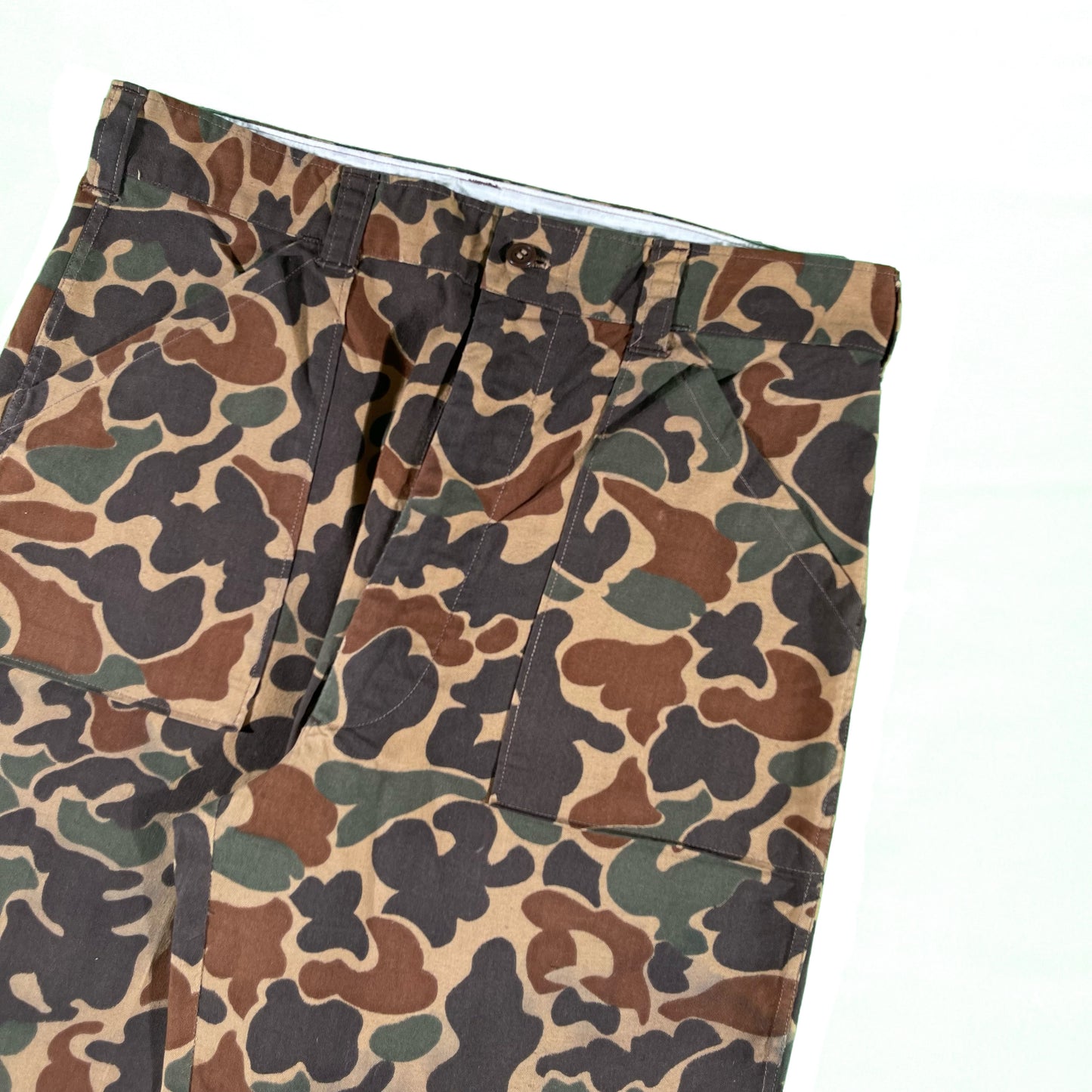 80s Duck Camo Fatigue Pants- 30-32x26
