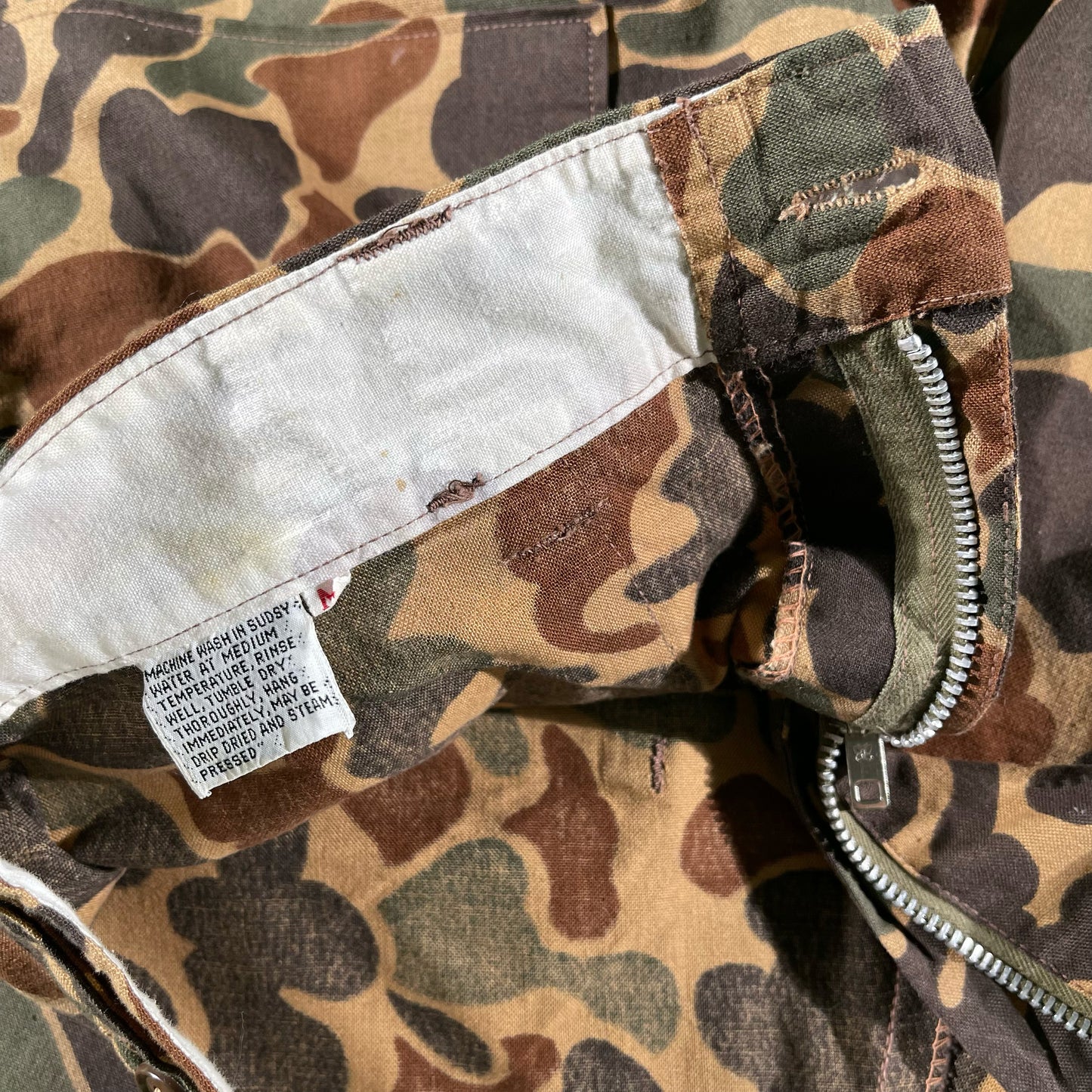 80s Duck Camo Fatigue Pants- 30-32x26