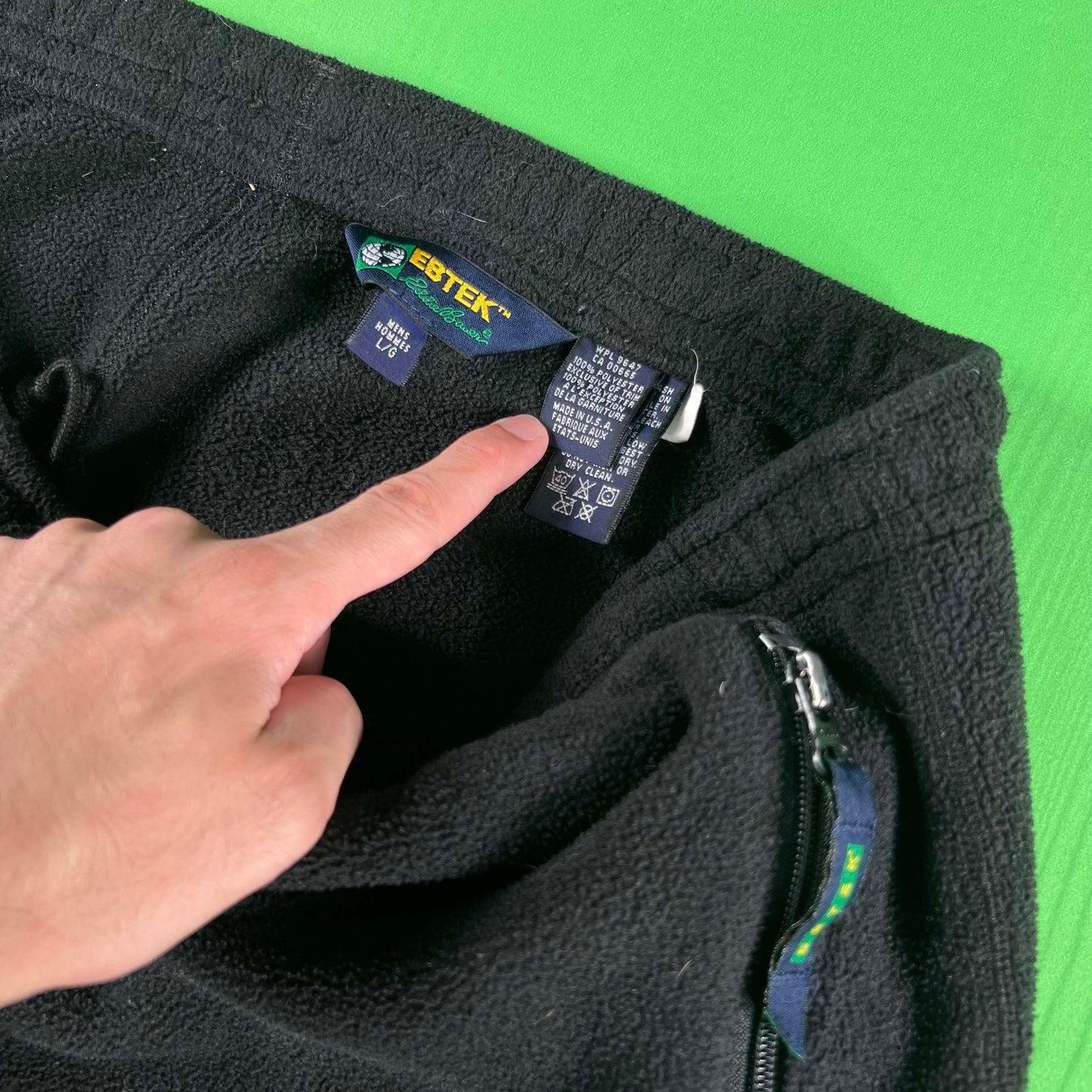 90s Eddie Bauer Ebtek Fleece Sweatpants- L