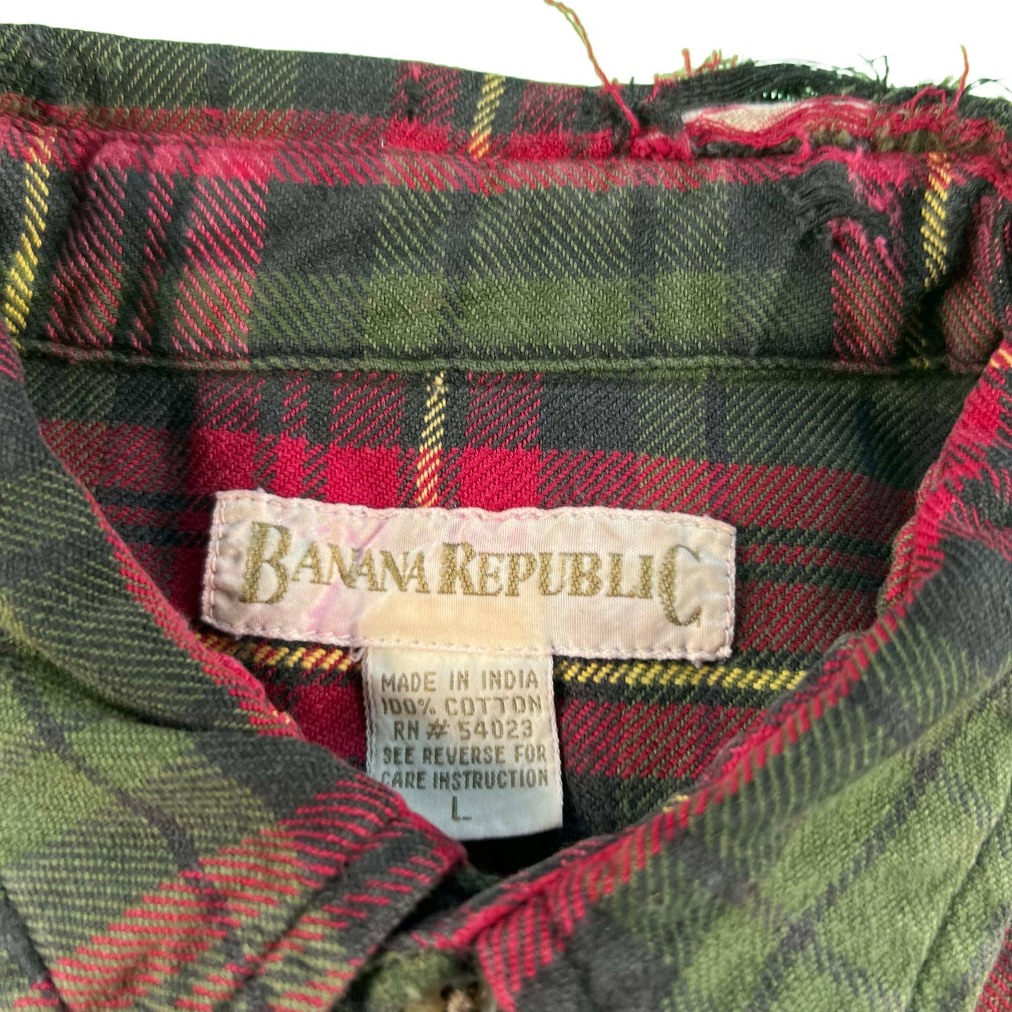 90s Banana Republic 100% Cotton Flannel- L