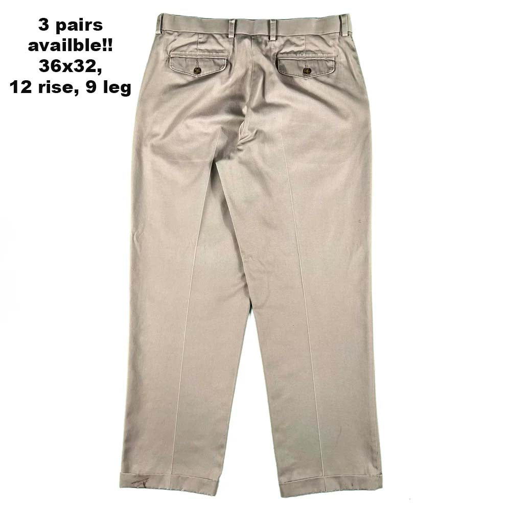 Vintage L.L. Bean Cotton Chino Pants- SELECT PAIR