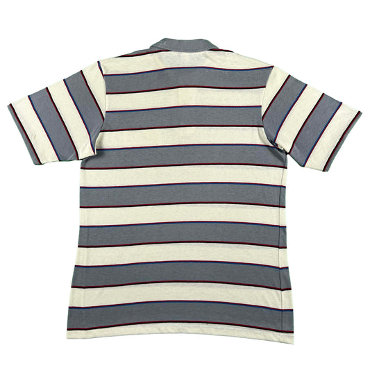 70s Wrangler Striped Pocket Polo Shirt- L