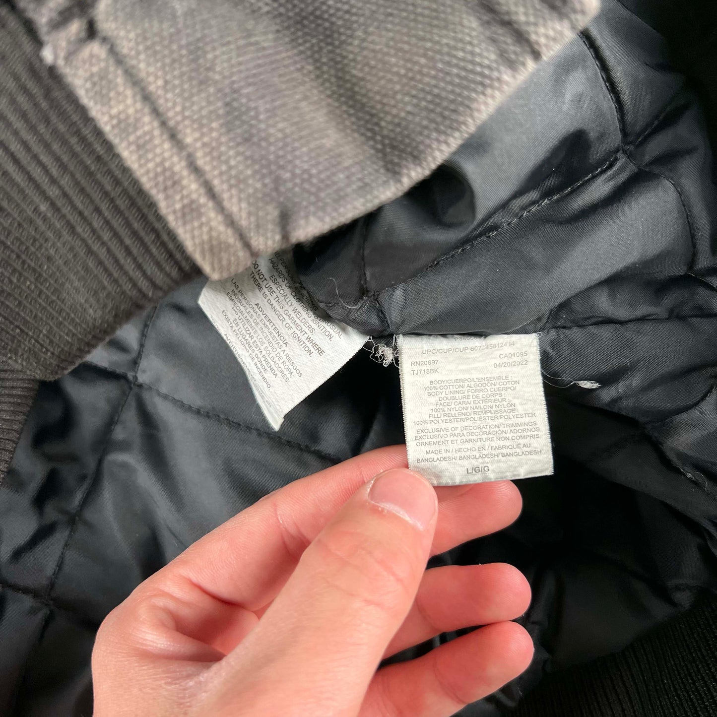 Dickies Canvas Hooded Work Jacket- L