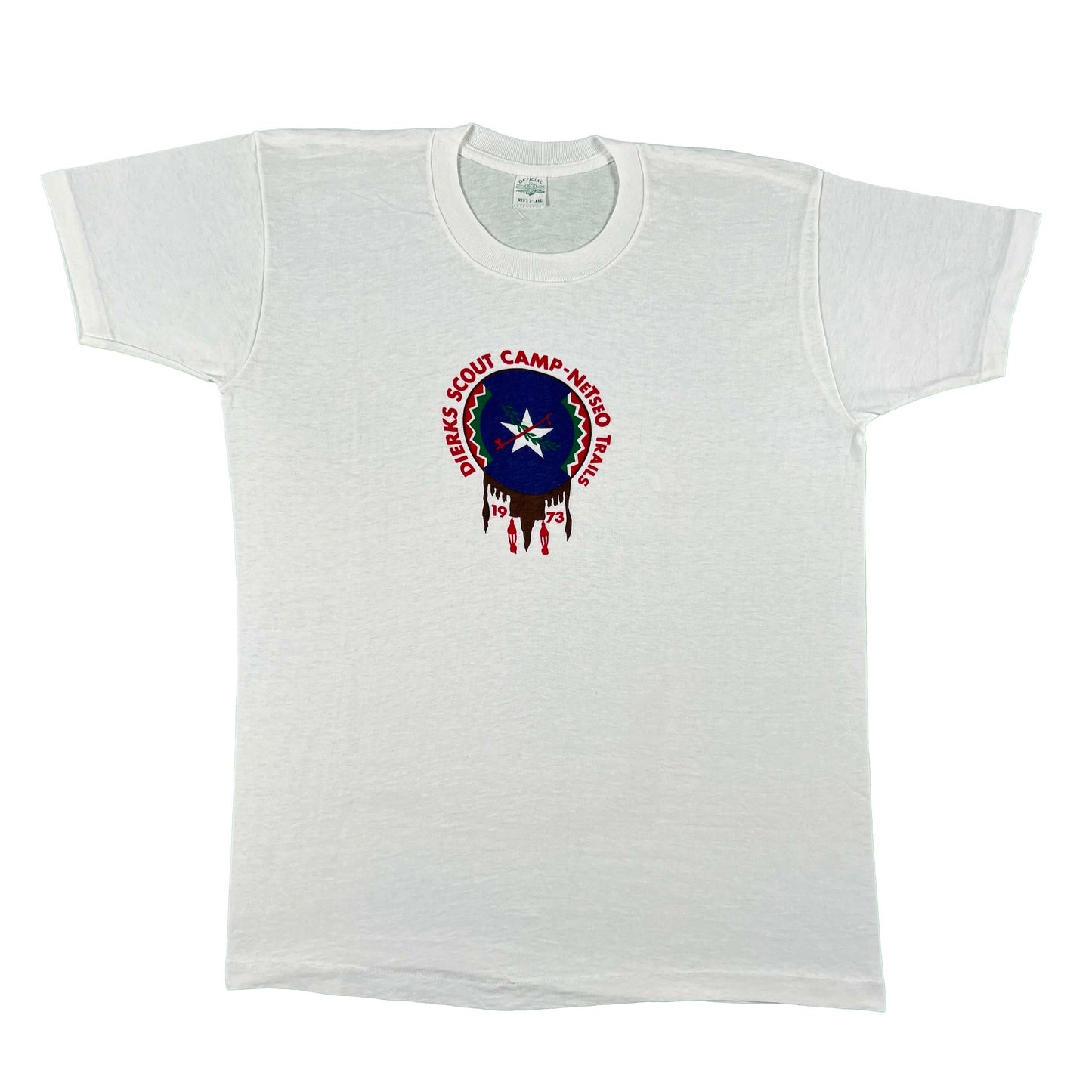 70s Dierks Scout Camp Tee- L