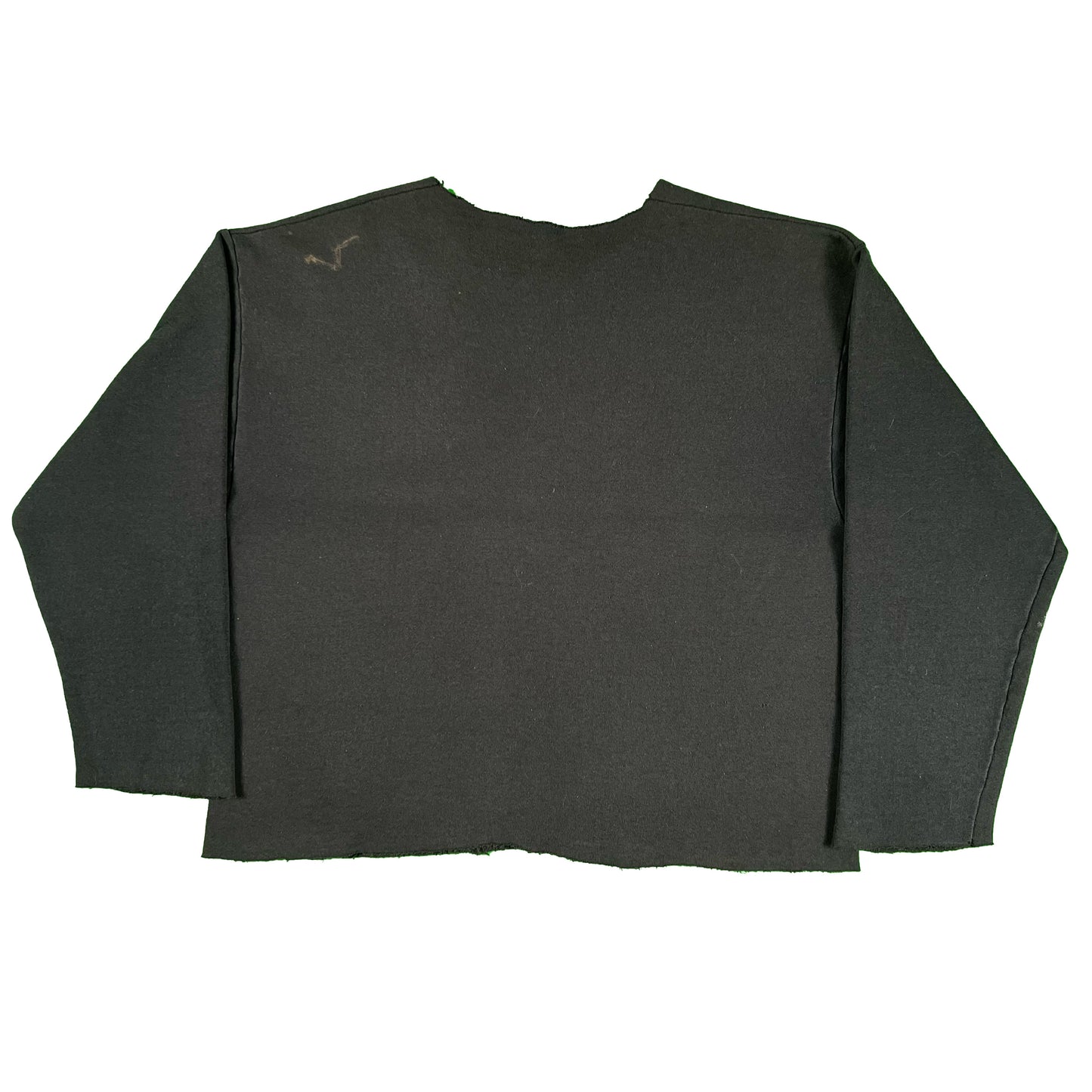 90s Chopped and Faded Black Dog Sweatshirt- M