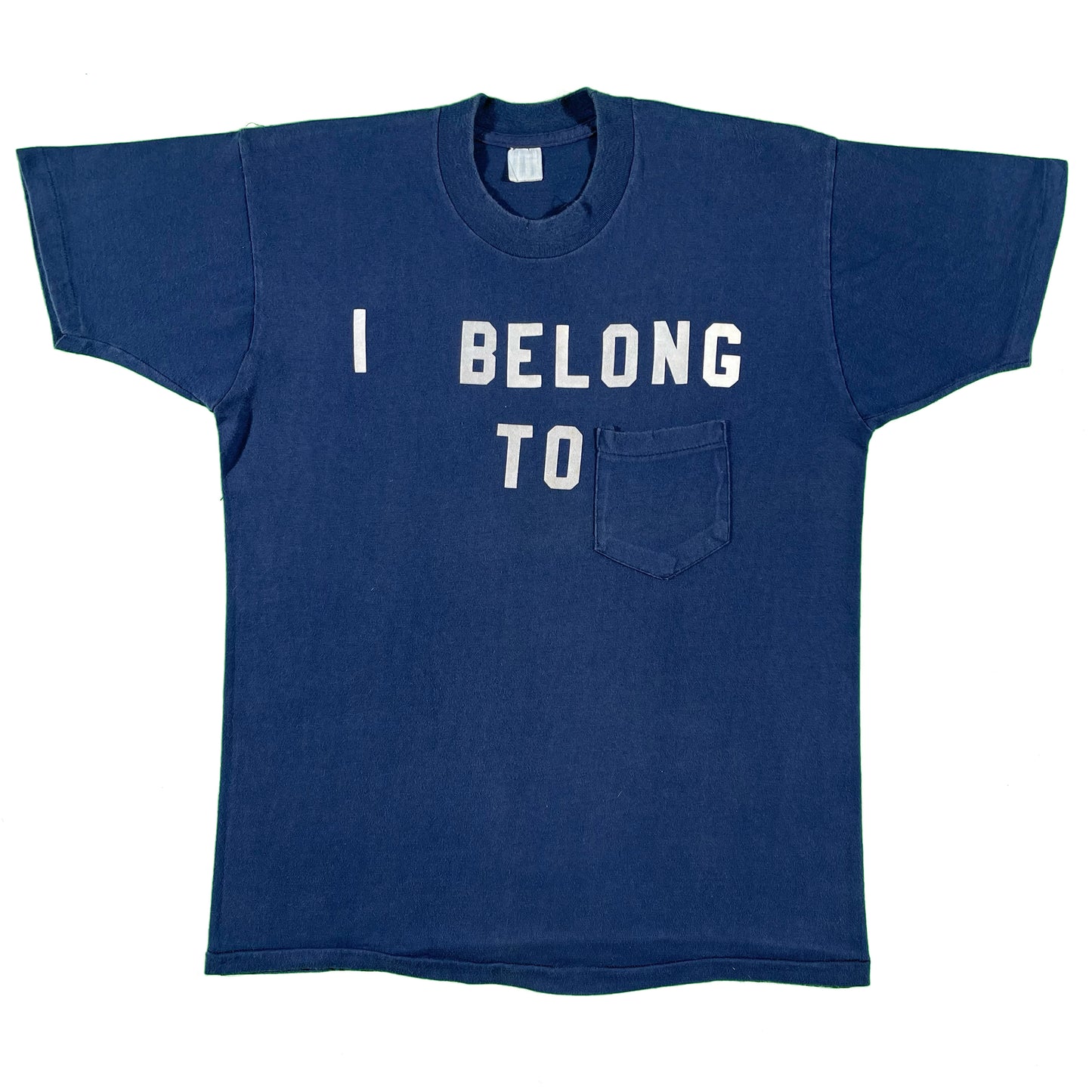 70s 'I Belong To' Pocket Tee- M