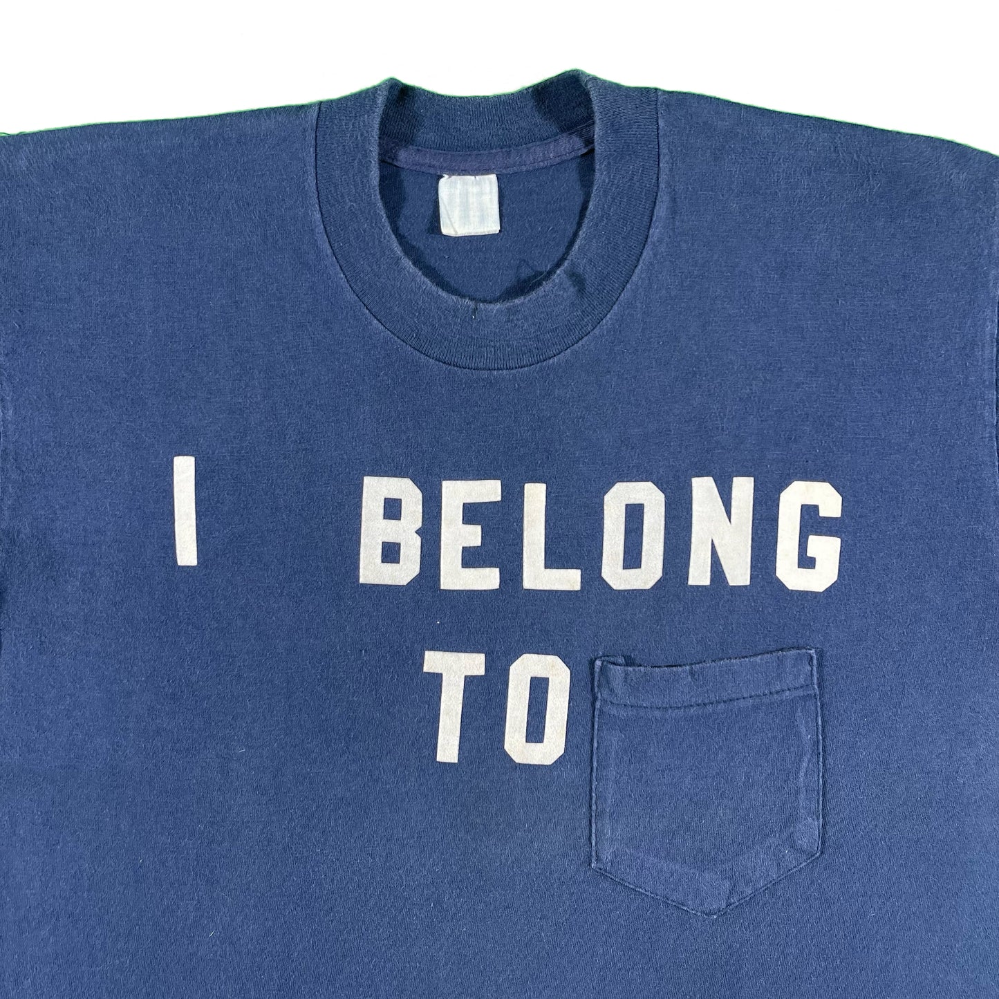 70s 'I Belong To' Pocket Tee- M
