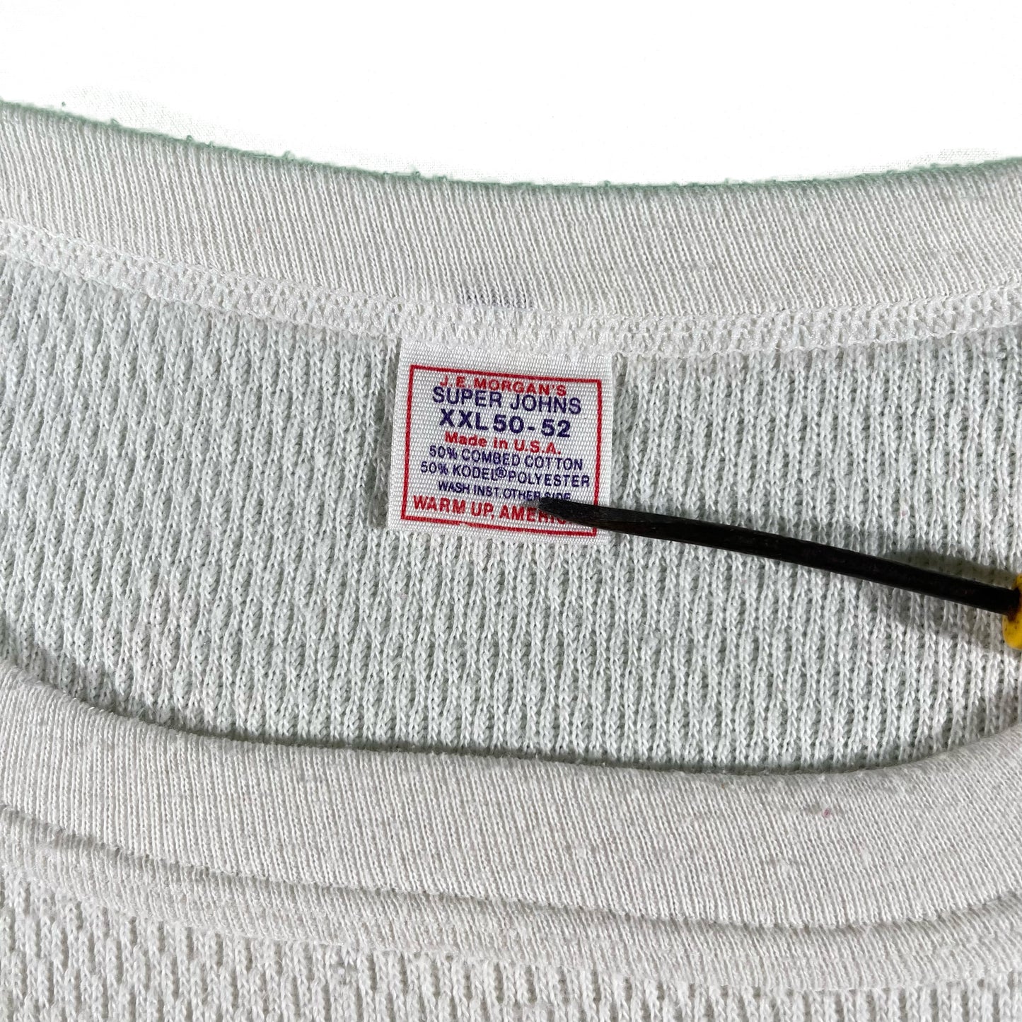 80s Waffle Knit Thermal- L