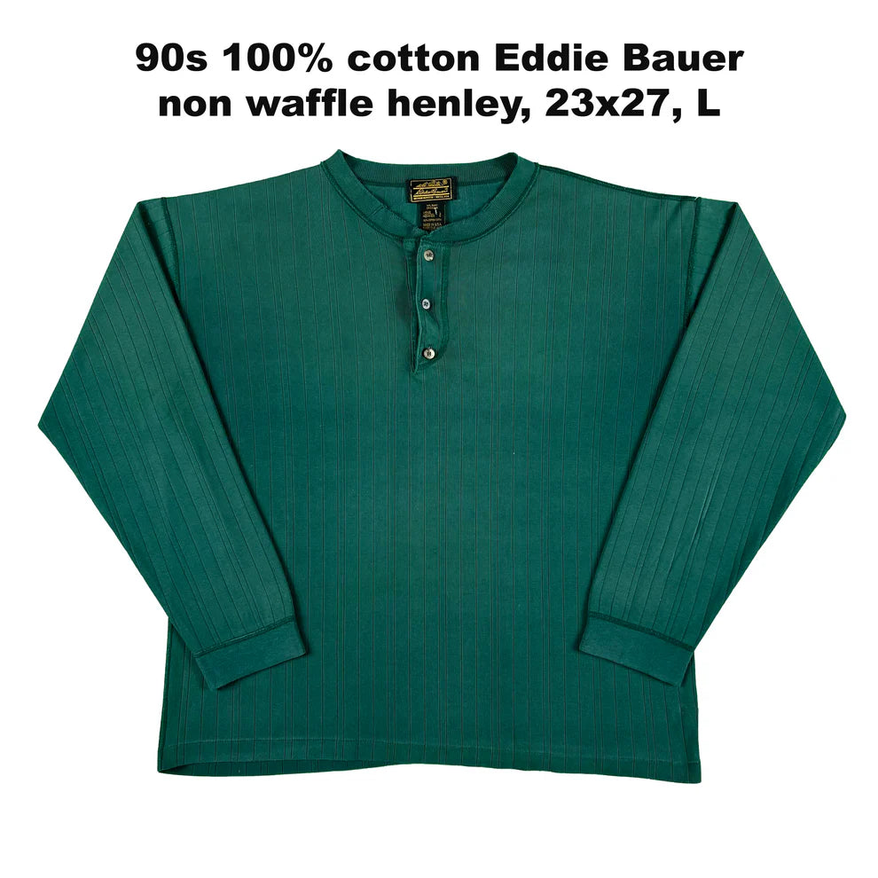 Vintage Eddie Bauer Waffle Knit Thermals- SELECT SHIRT