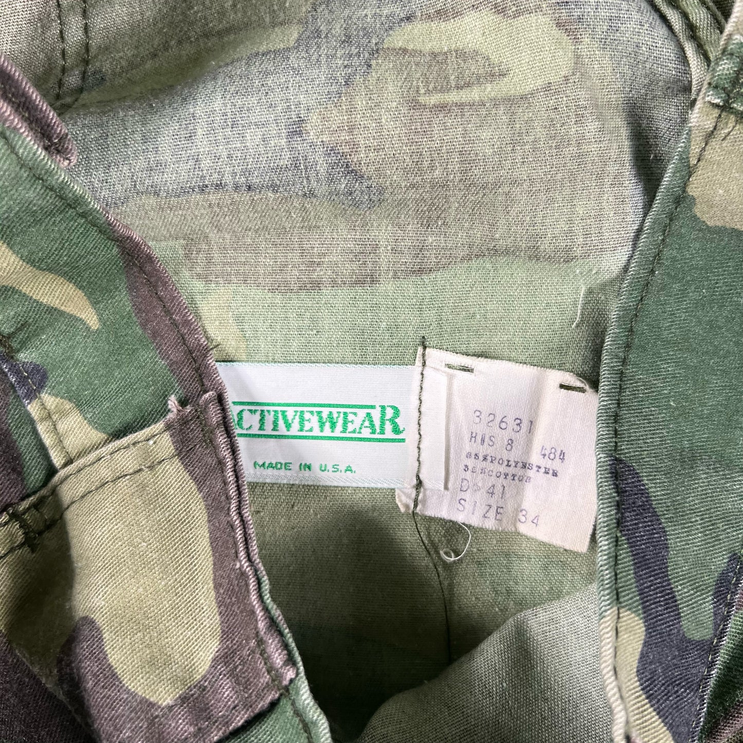 80s Camo Bush Shorts- 33x5