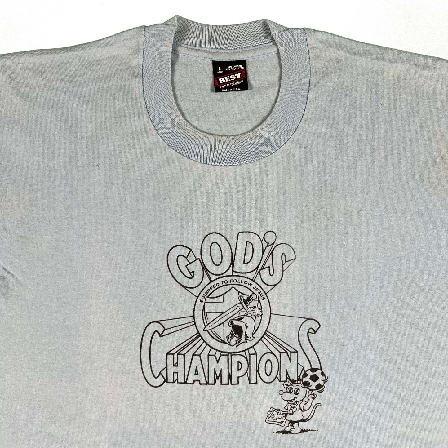 90s God's Champions Tee- L
