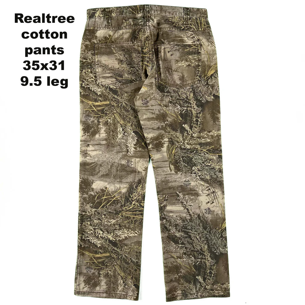 Vintage Camo Denim/Cotton Pants- SELECT PAIR