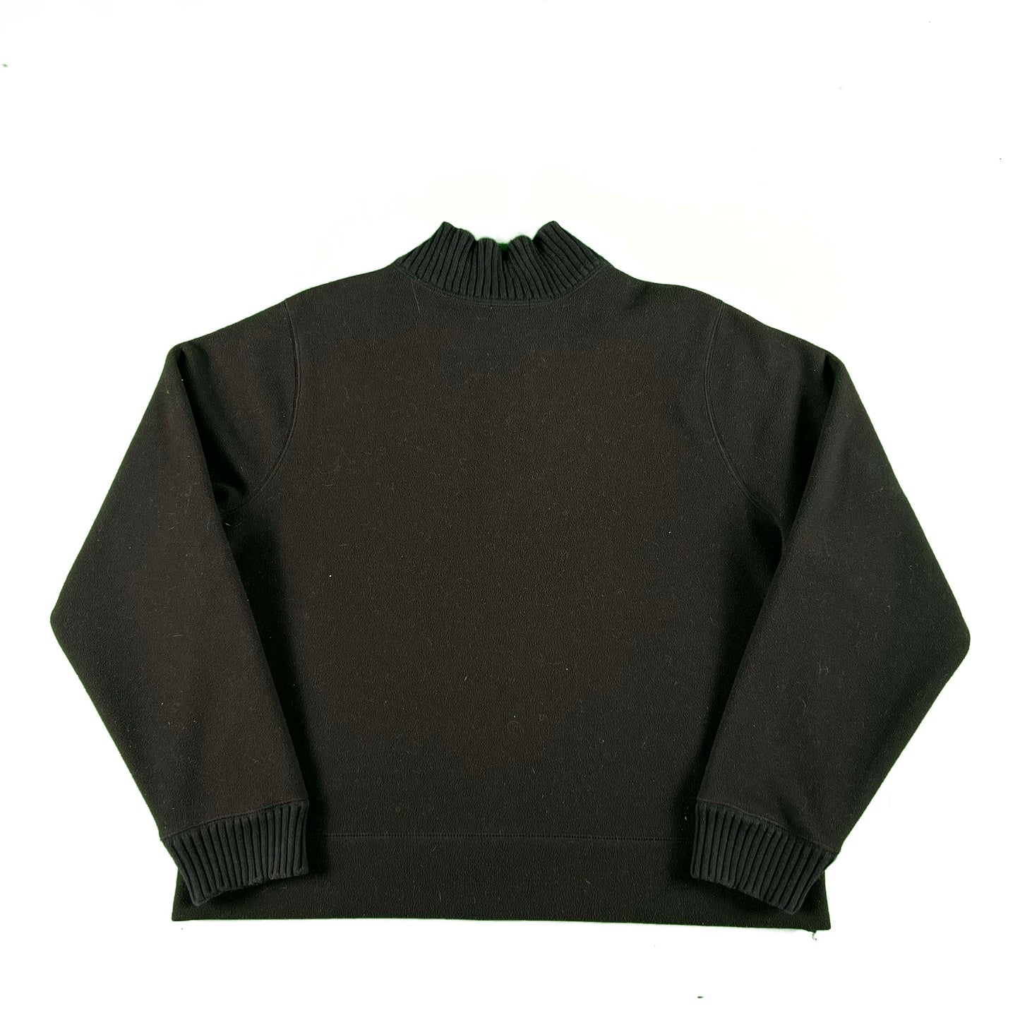 2006 Old Navy Cotton Candy Blue Lined Black Fleece Jacket- L