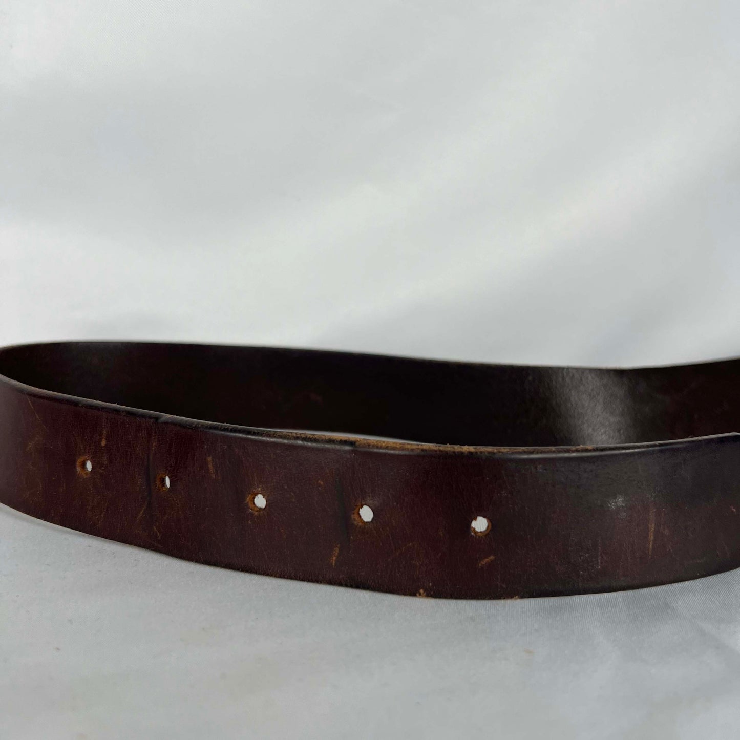 80s Brown Leather Belt- 30"-32"