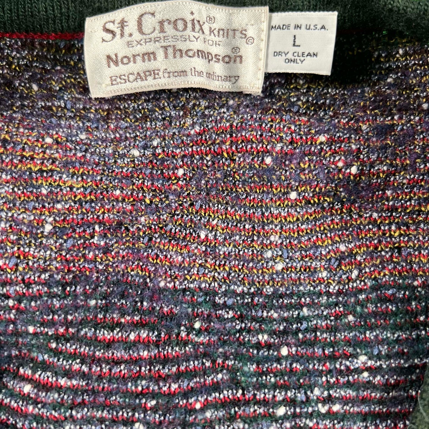 80s Norm Thompson Bubbly Knit Sweater- L