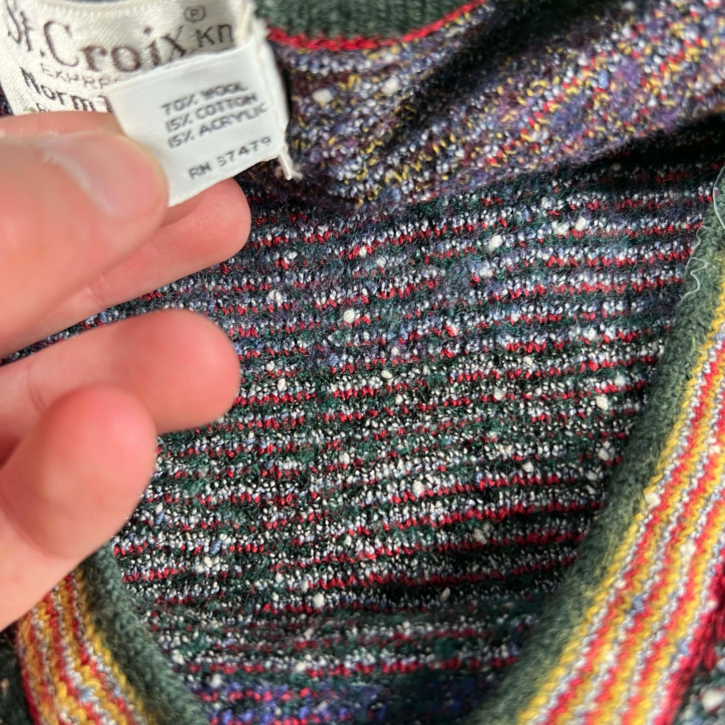 80s Norm Thompson Bubbly Knit Sweater- L