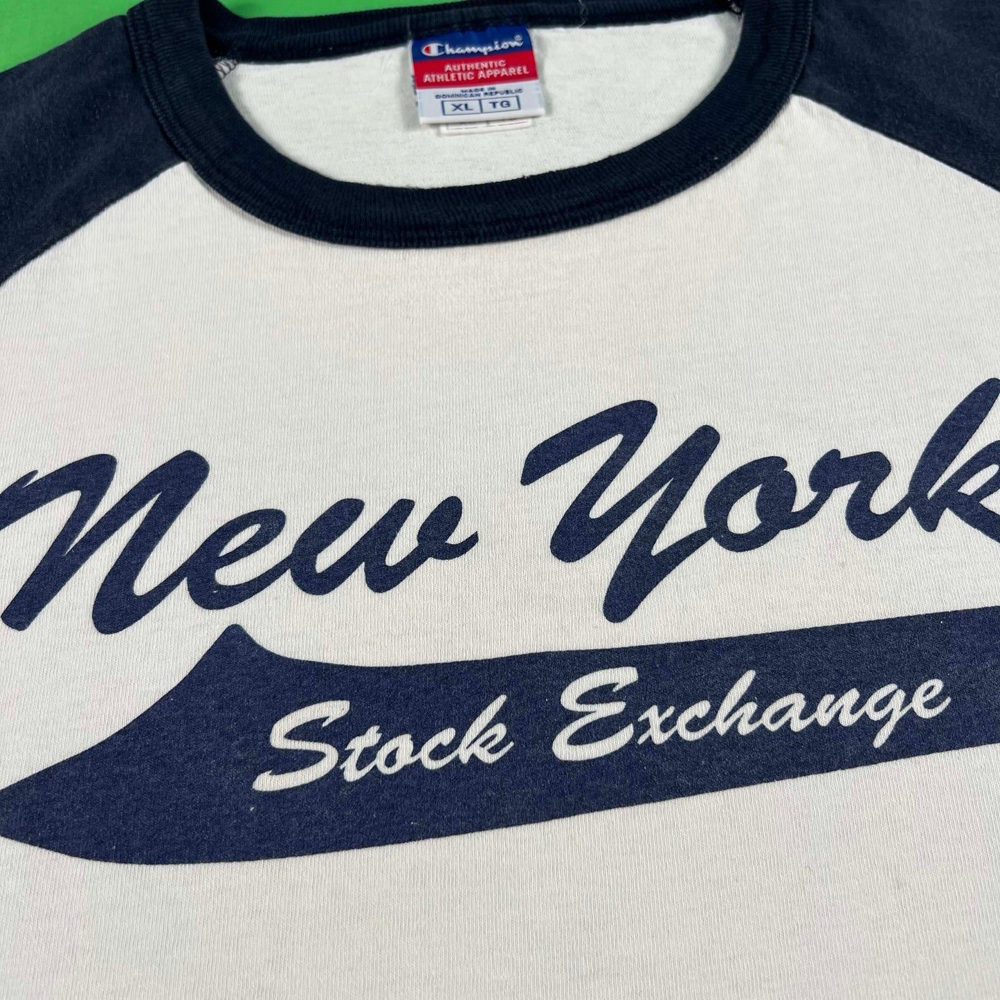 00s New York Stock Exchange Baseball Tee- XL