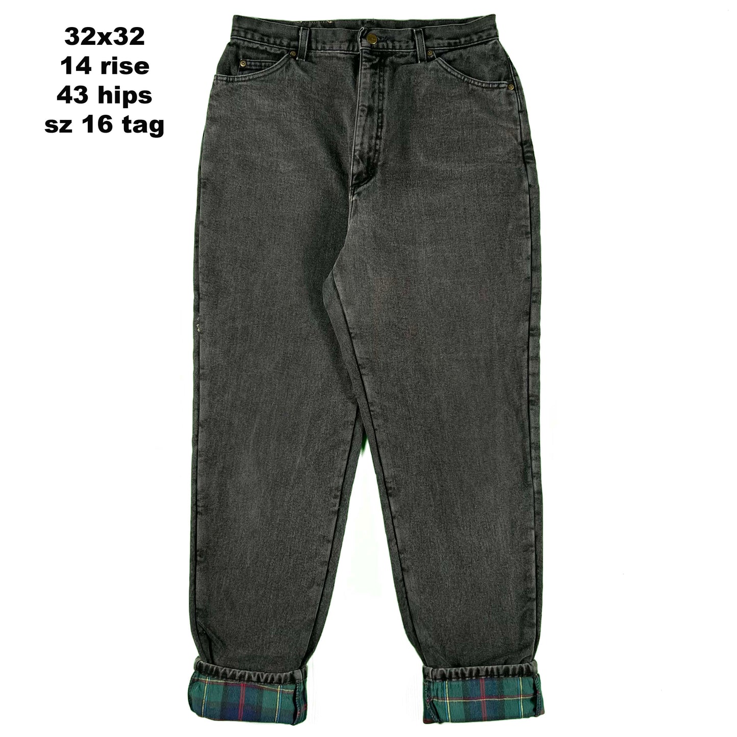 Vintage LL Bean Flannel/Fleece Lined Denim- SELECT PAIR