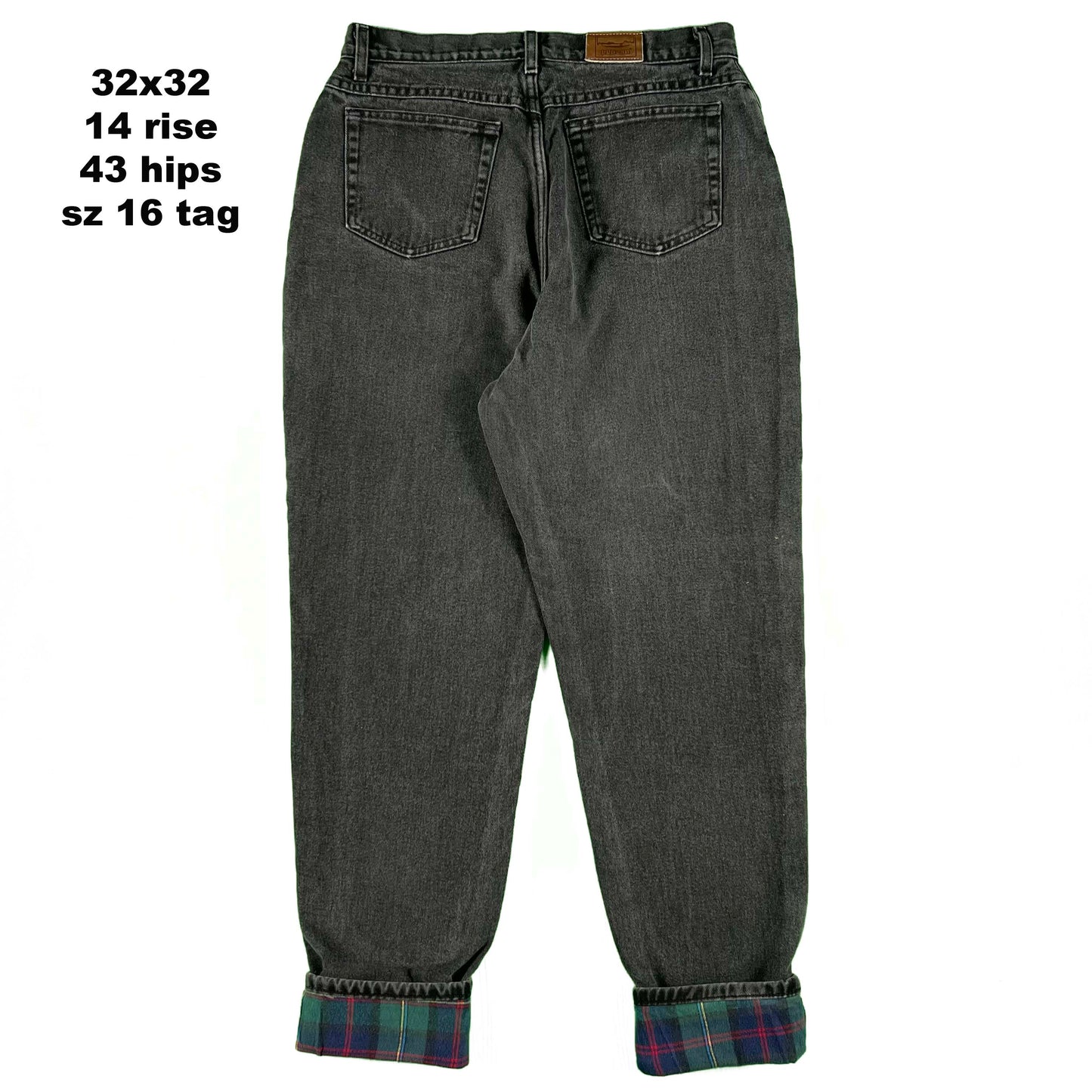 Vintage LL Bean Flannel/Fleece Lined Denim- SELECT PAIR