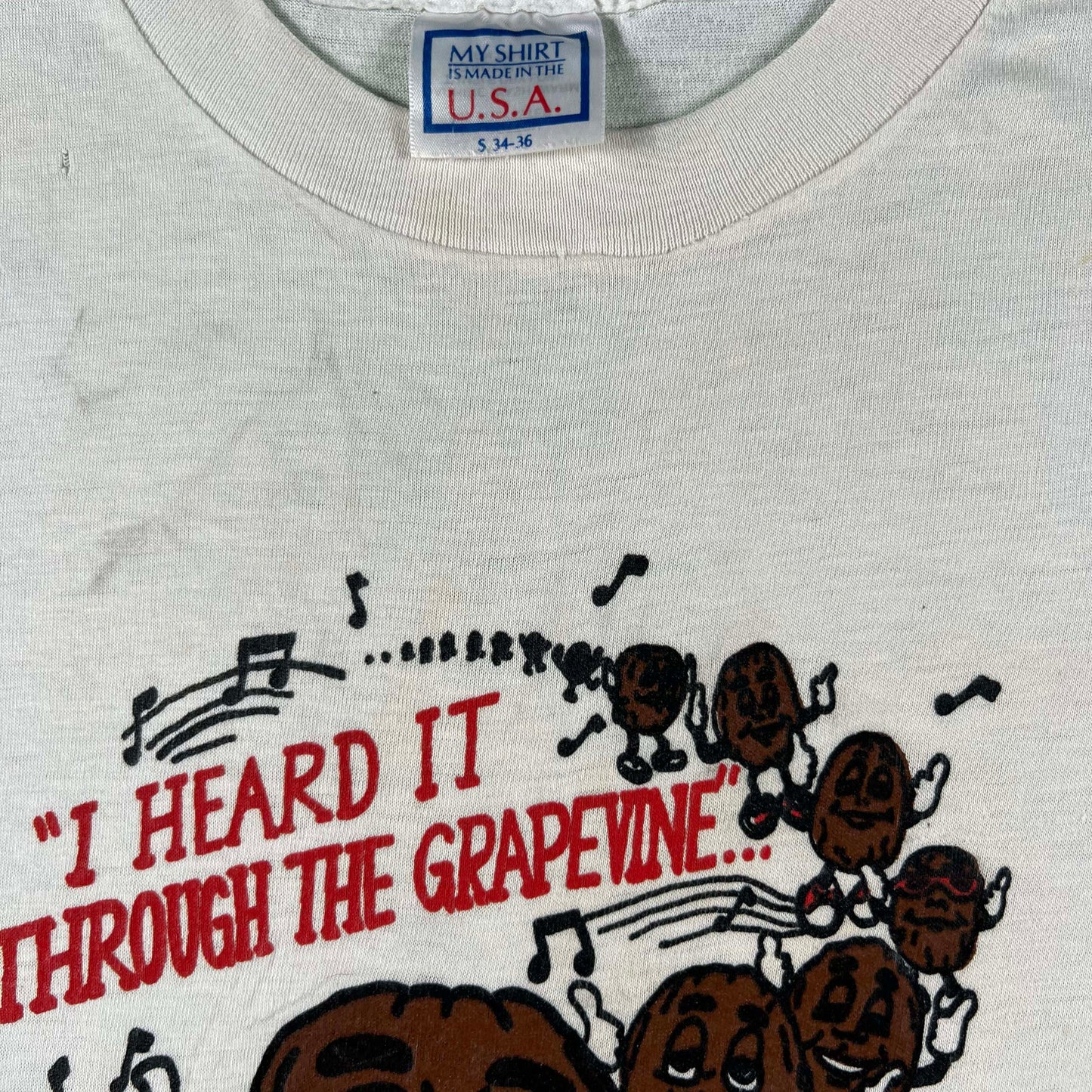 80s Beat Up California Raisins Tee- XS