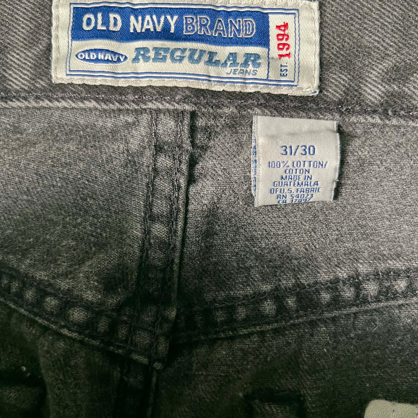 00s Old Navy Faded Black Denim- 30x28.5