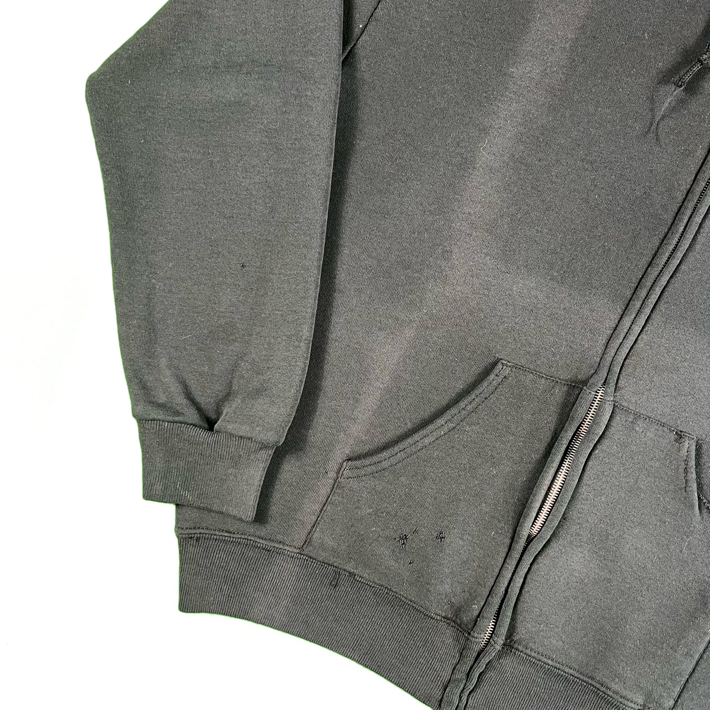 Vintage Blank Black Z/U Hoodie- SELECT SIZE