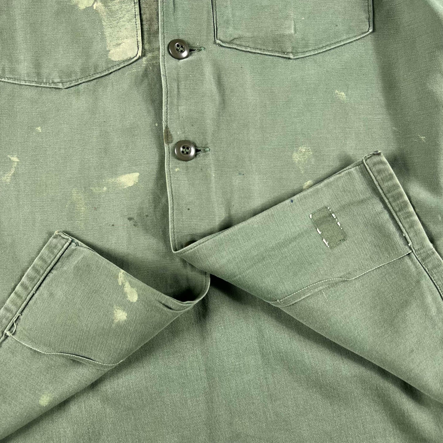 60s OG-107 Short Sleeve Painter's Shirt- XL