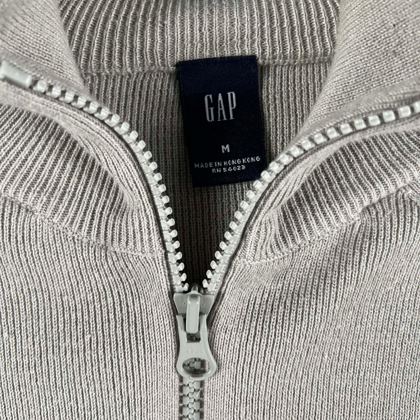 2004 Gap 2 Way Zip Knit Track Jacket- M