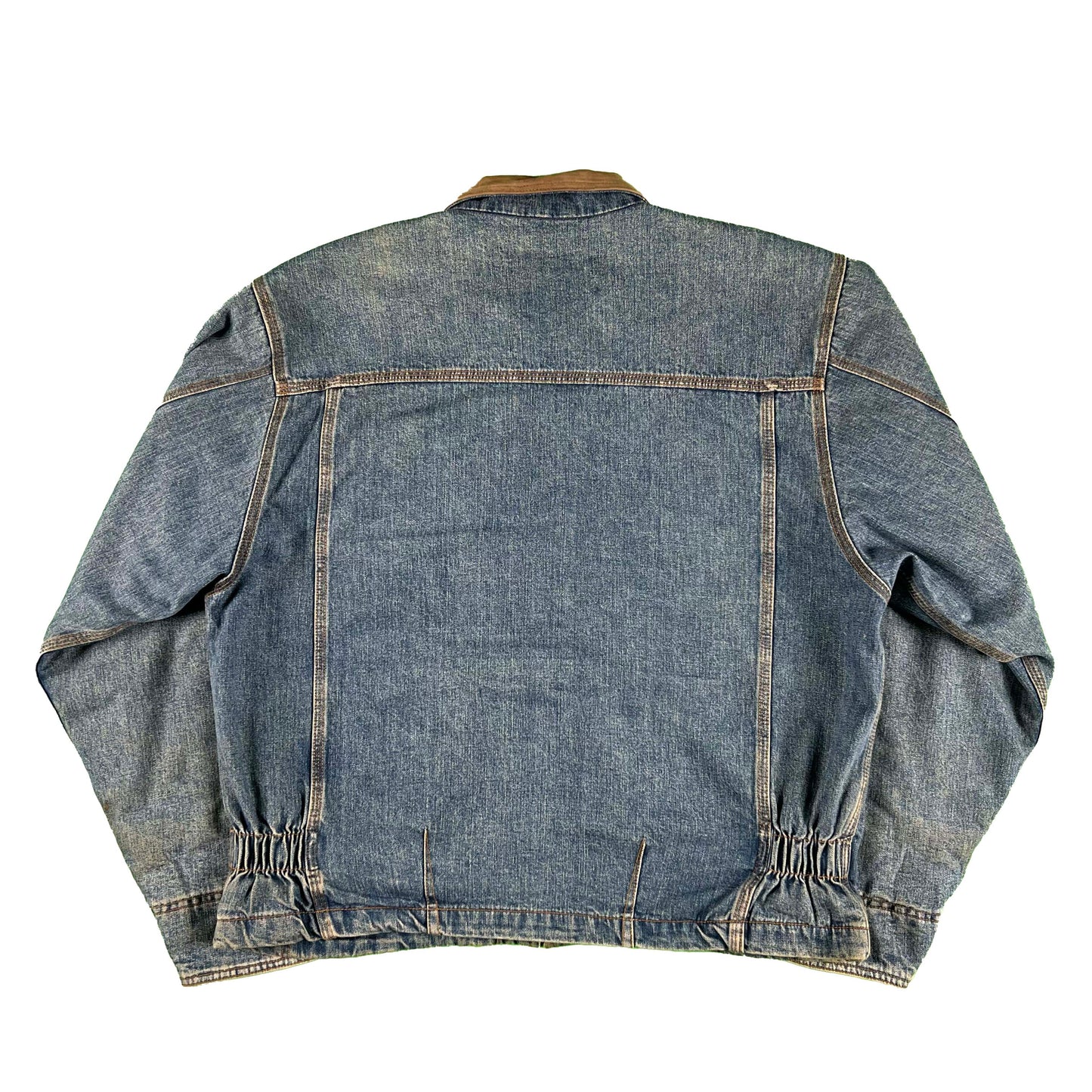 90s Gap 3 Pocket Flannel Lined Denim Jacket- XL