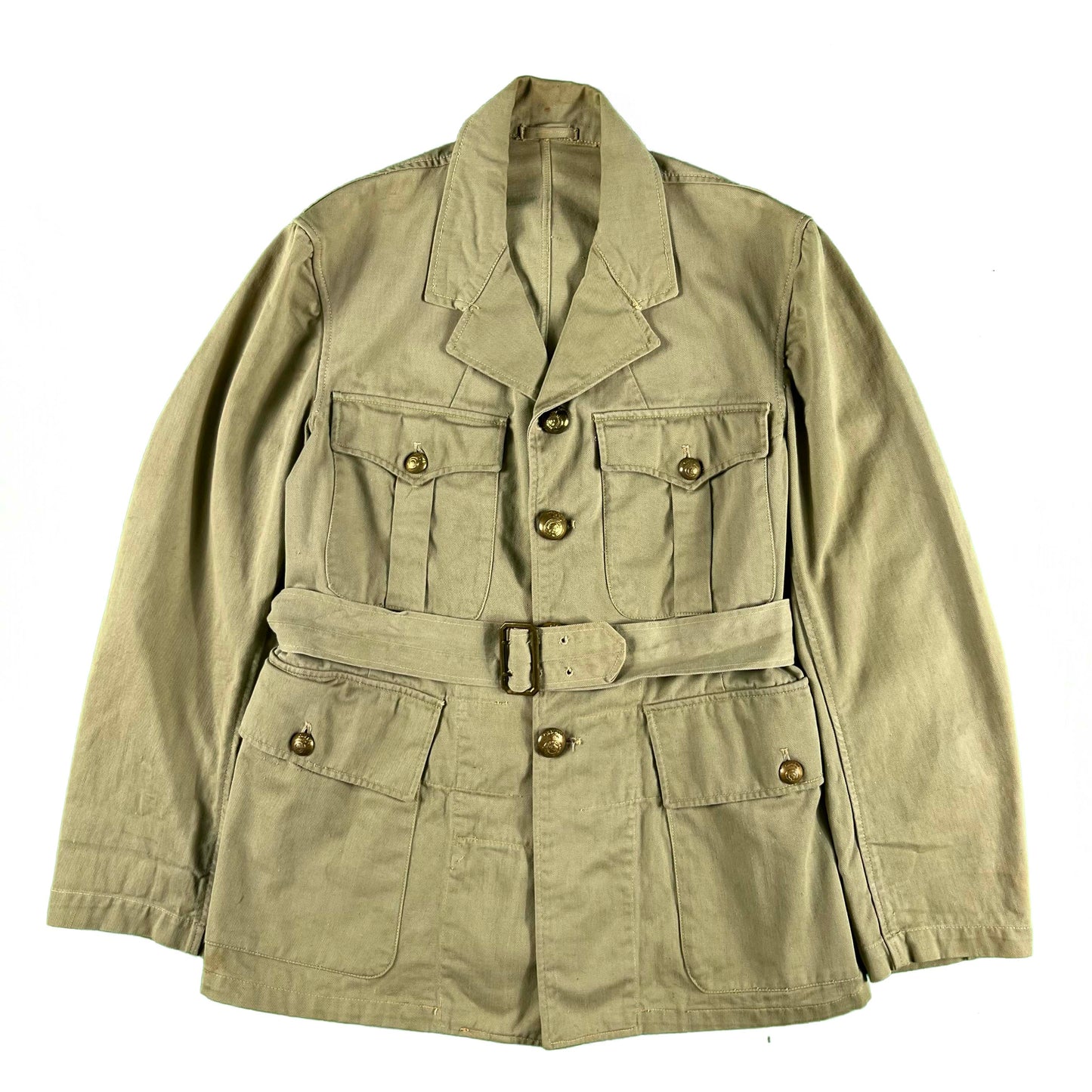 40s/50s Canadian Army Belted Safari Bush Jacket- S