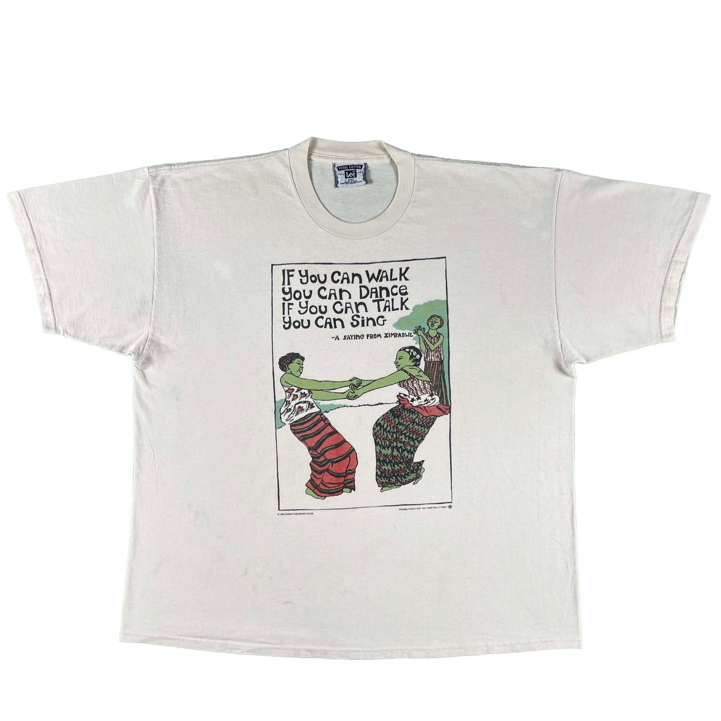 90s You Can Dance, You Can Sing Zimbabwe Quote Tee- XXL