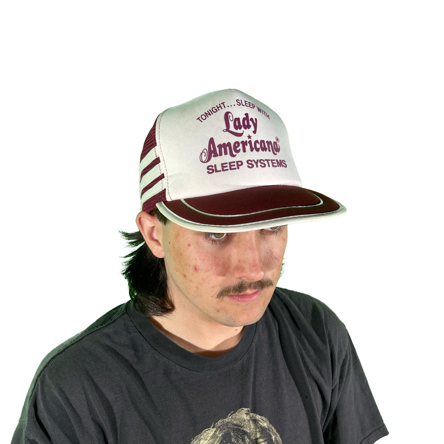 80s 'Sleep with Lady Americana' Trucker Hat