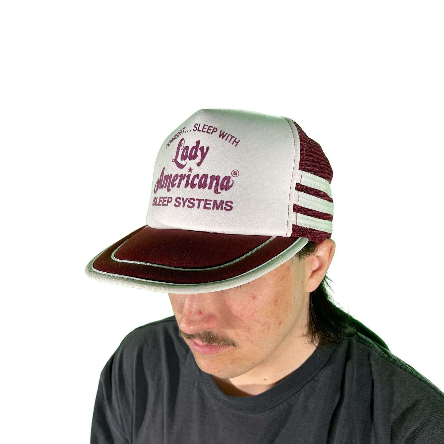 80s 'Sleep with Lady Americana' Trucker Hat