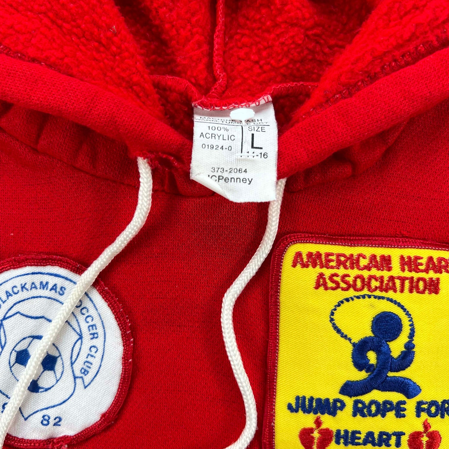 80s Soccer Patched Hoodie- XS
