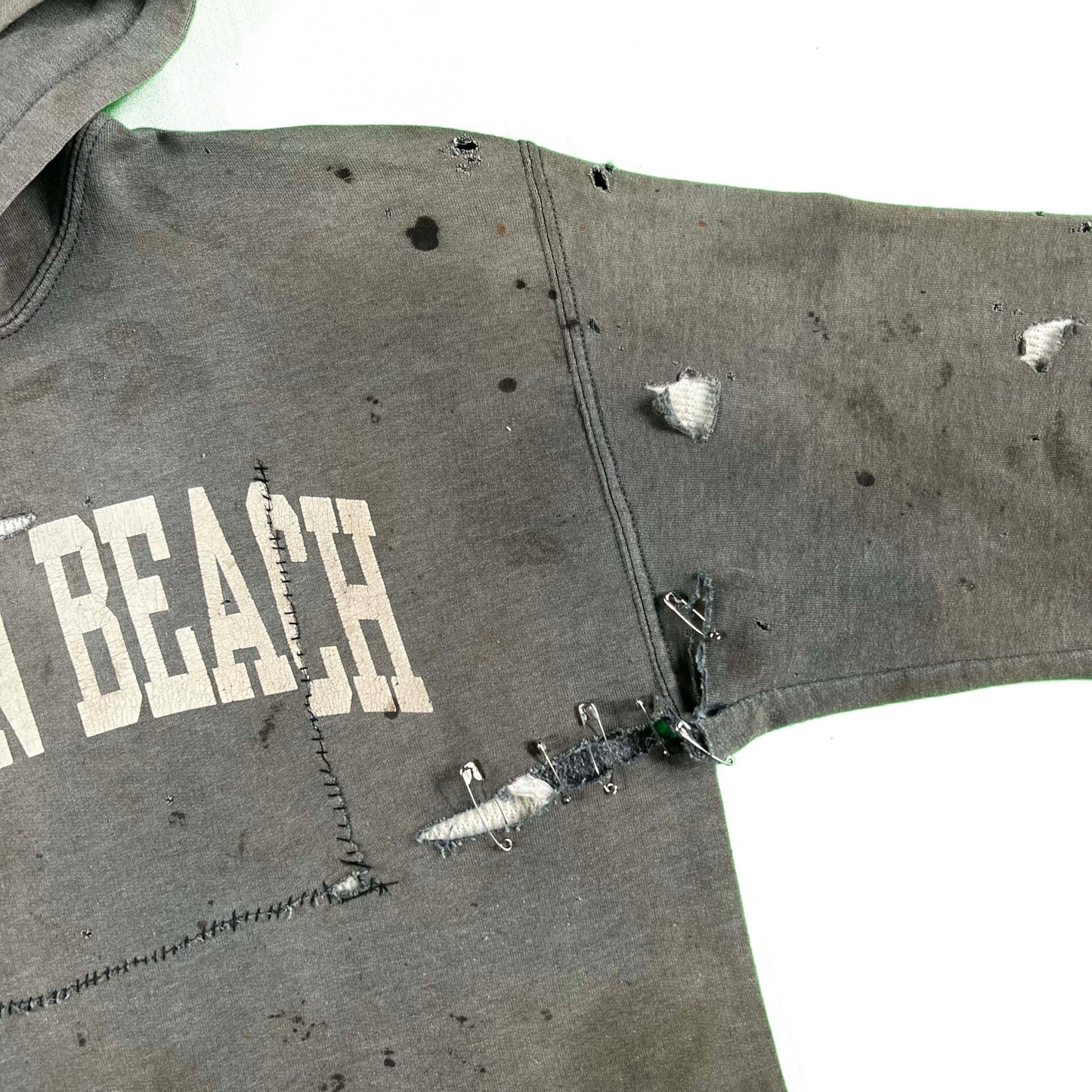 Cannon Beach Zombie Hoodie & 70s Waffle Knit Thermal- L