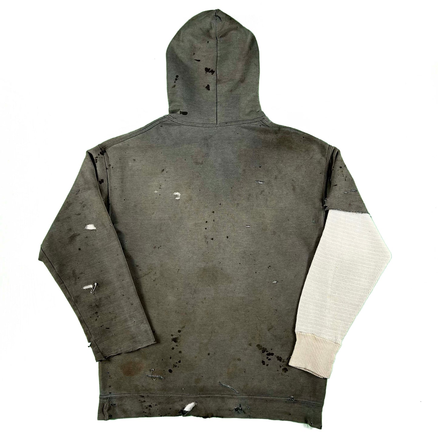 Cannon Beach Zombie Hoodie & 70s Waffle Knit Thermal- L
